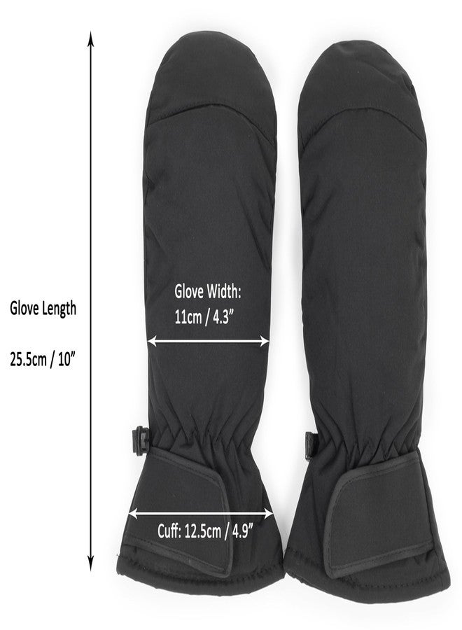 Vikodah Winter Cold Weather Mittens Warm Water-proof Sherpa Fleece Lined Ski-Gloves for Women Men S/M - Image 5